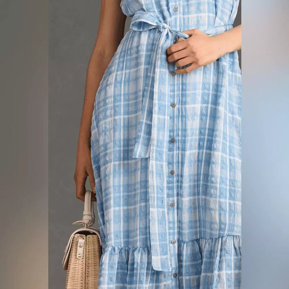 031 By Anthropologie Sleeveless Buttondown Shirt Dress Size XXS - Picture 3 of 9